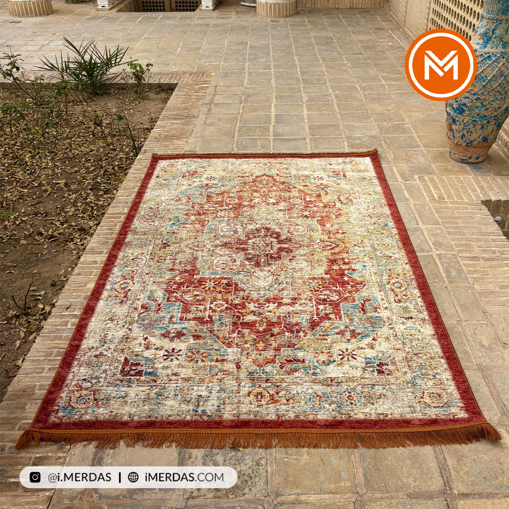 فرش کهنه نما کد N00014 زمینه تمام رنگ